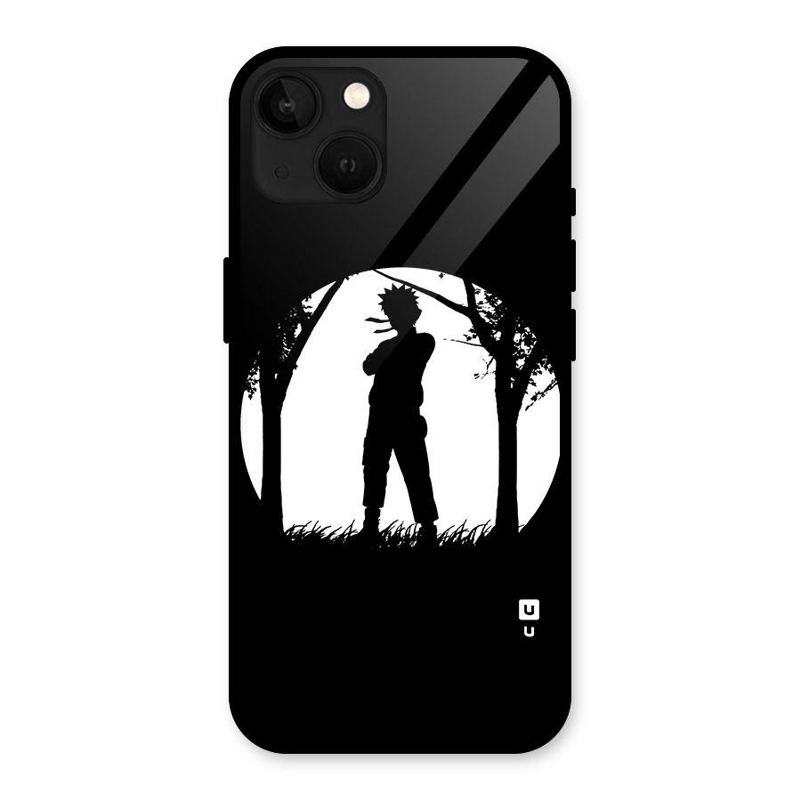 Naruto Silhouette Glass Back Case for iPhone 13