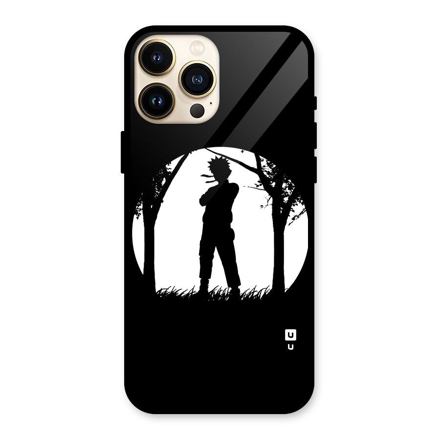 Naruto Silhouette Glass Back Case for iPhone 13 Pro Max