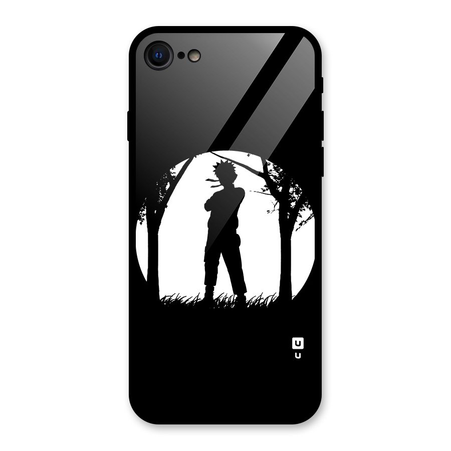 Naruto Silhouette Glass Back Case for iPhone SE 2022