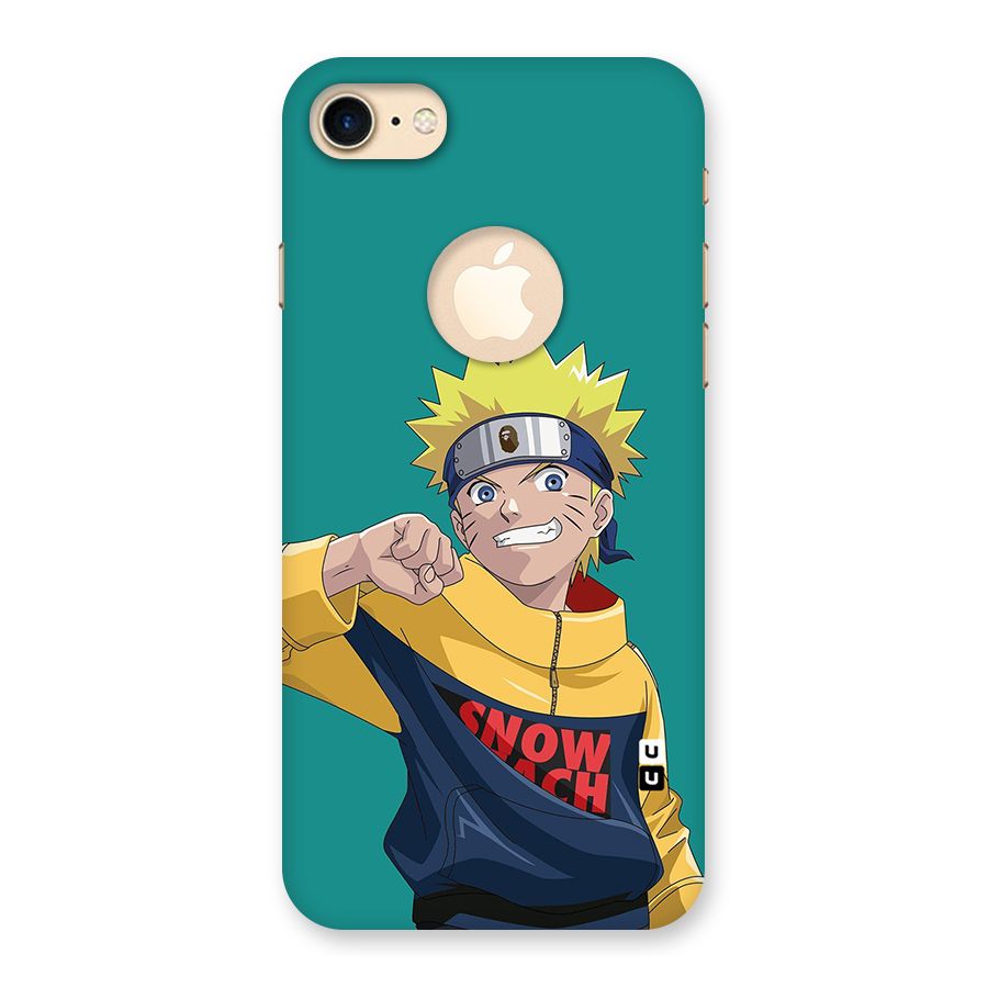 Naruto Snow Beach Art Back Case for iPhone 8 Logo Cut