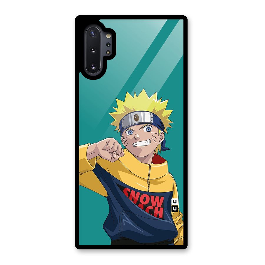 Naruto Snow Beach Art Glass Back Case for Galaxy Note 10 Plus