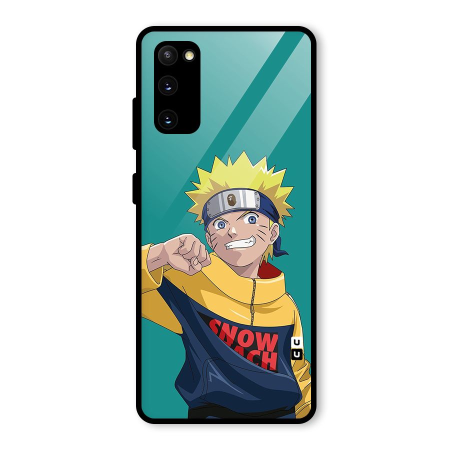 Naruto Snow Beach Art Glass Back Case for Galaxy S20 FE
