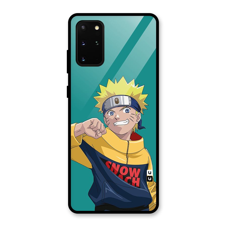 Naruto Snow Beach Art Glass Back Case for Galaxy S20 Plus