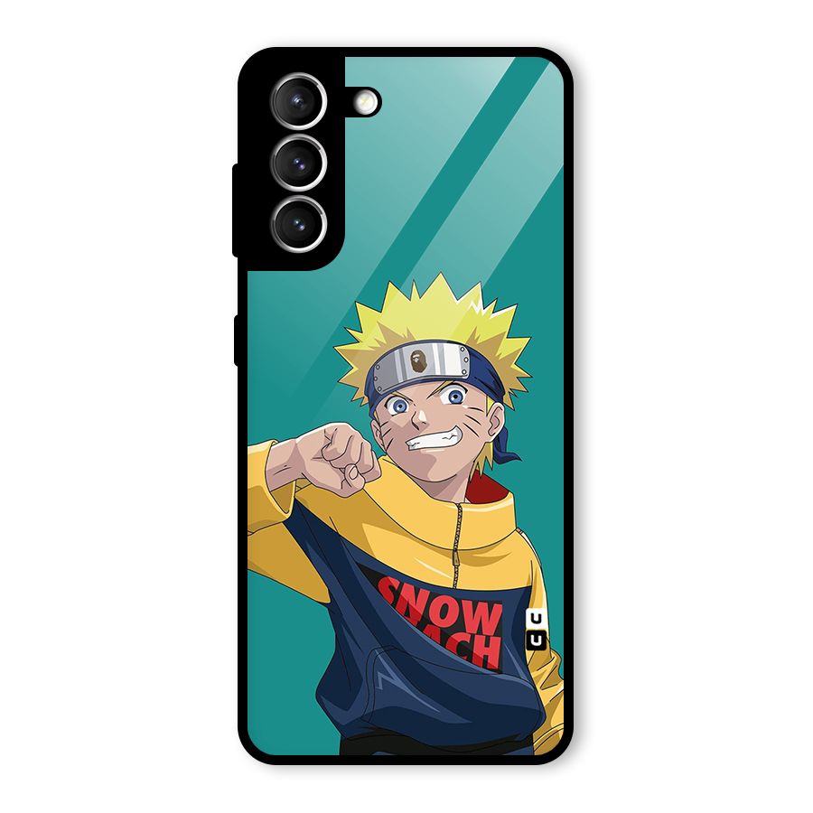 Naruto Snow Beach Art Glass Back Case for Galaxy S21 5G