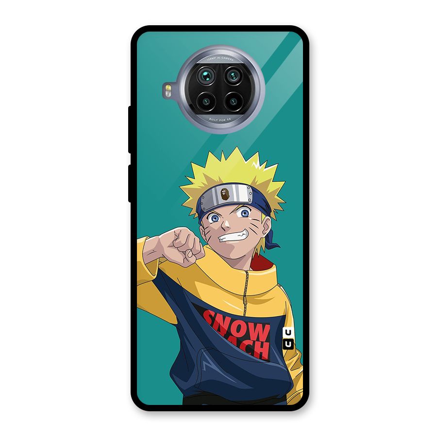 Naruto Snow Beach Art Glass Back Case for Mi 10i