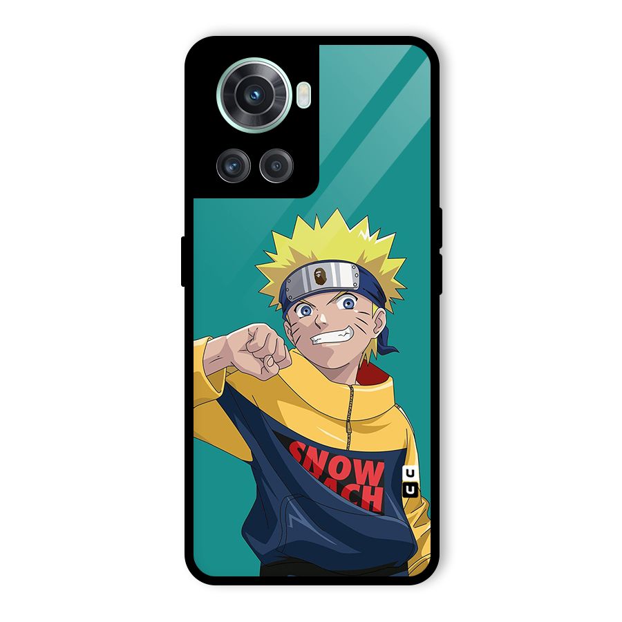 Naruto Snow Beach Art Glass Back Case for OnePlus 10R