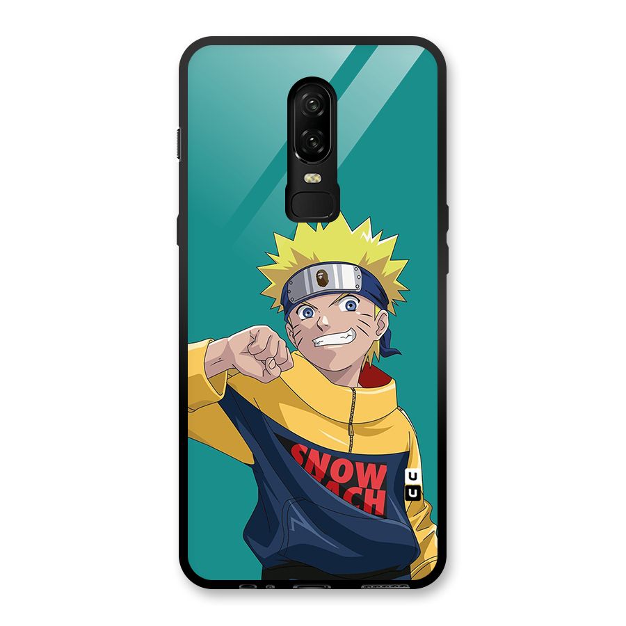 Naruto Snow Beach Art Glass Back Case for OnePlus 6