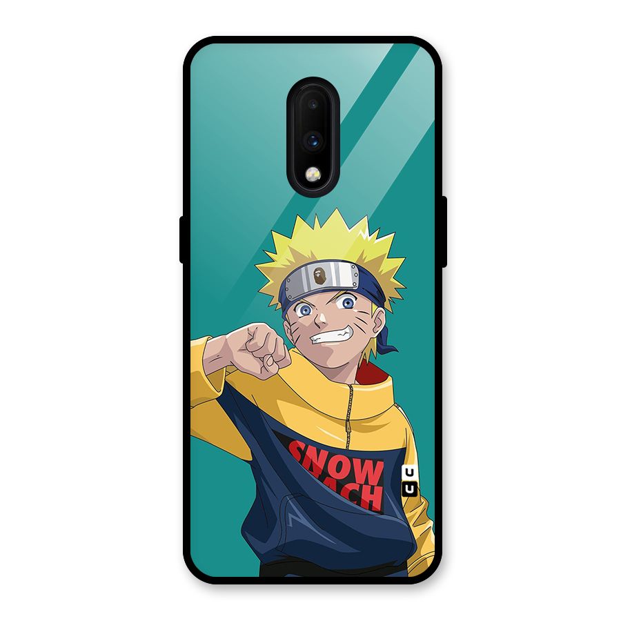 Naruto Snow Beach Art Glass Back Case for OnePlus 7
