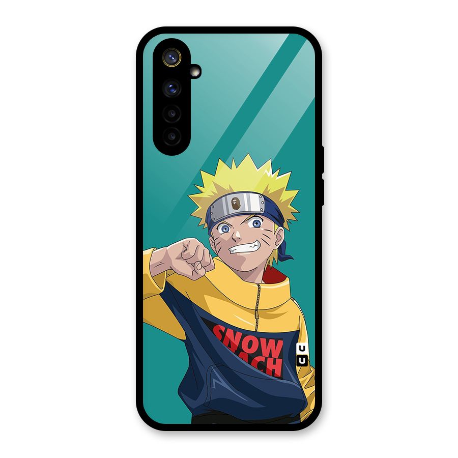 Naruto Snow Beach Art Glass Back Case for Realme 6i