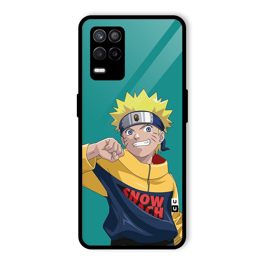 Naruto Snow Beach Art Glass Back Case for Realme 9 5G