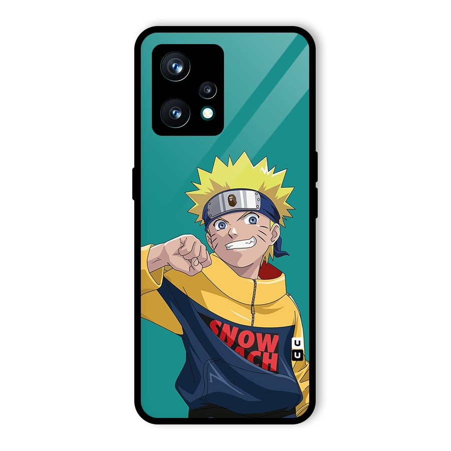 Naruto Snow Beach Art Glass Back Case for Realme 9 Pro Plus 5G