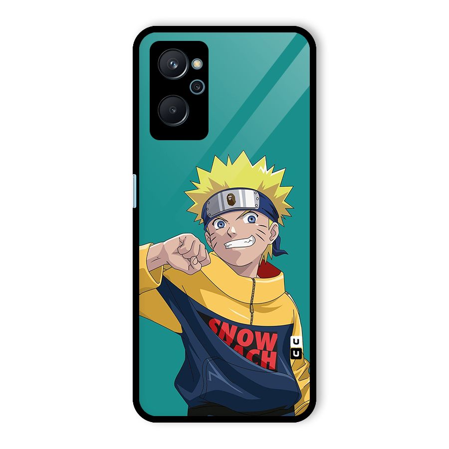 Naruto Snow Beach Art Glass Back Case for Realme 9i