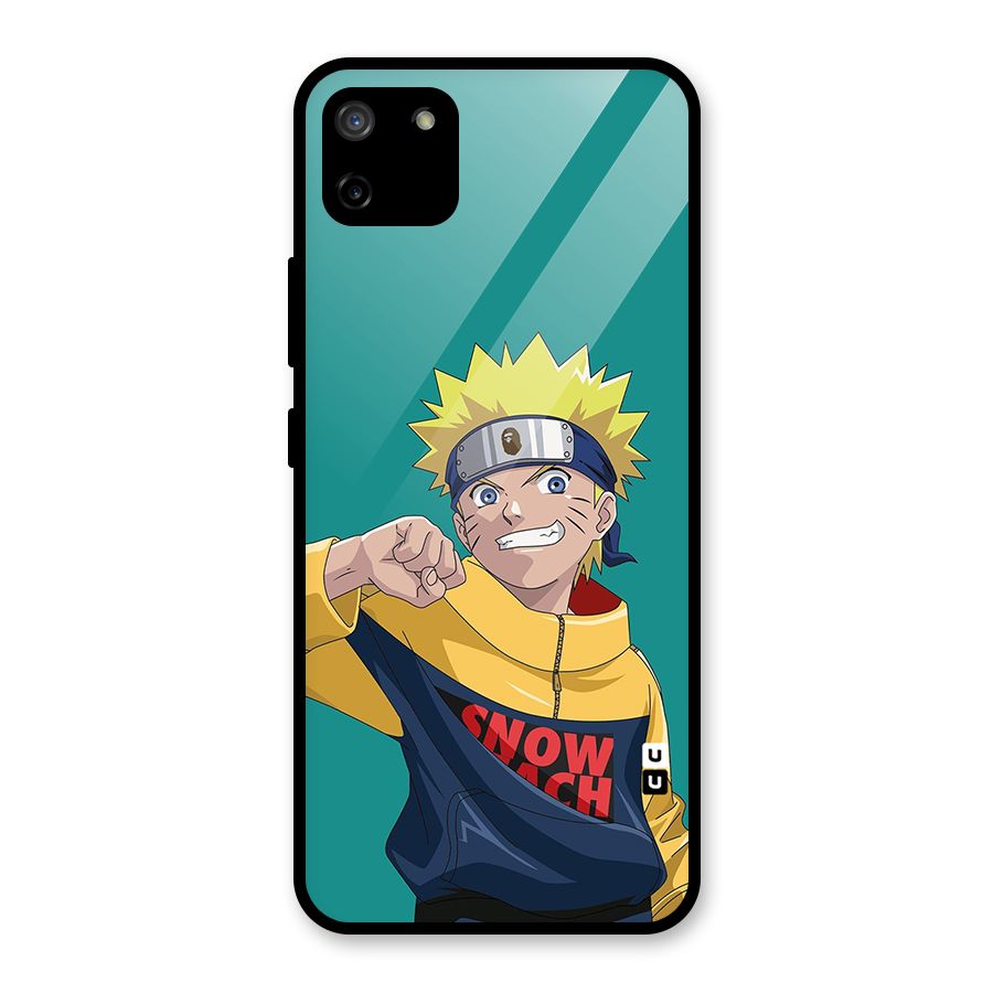 Naruto Snow Beach Art Glass Back Case for Realme C11