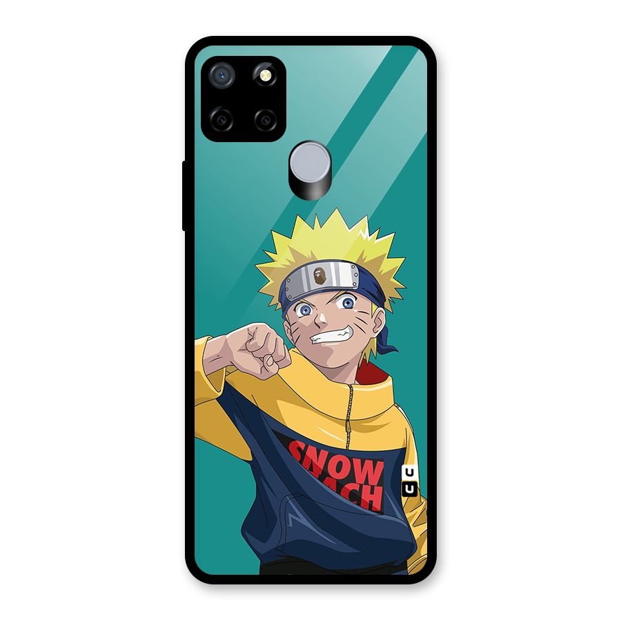 Naruto Snow Beach Art Glass Back Case for Realme C12