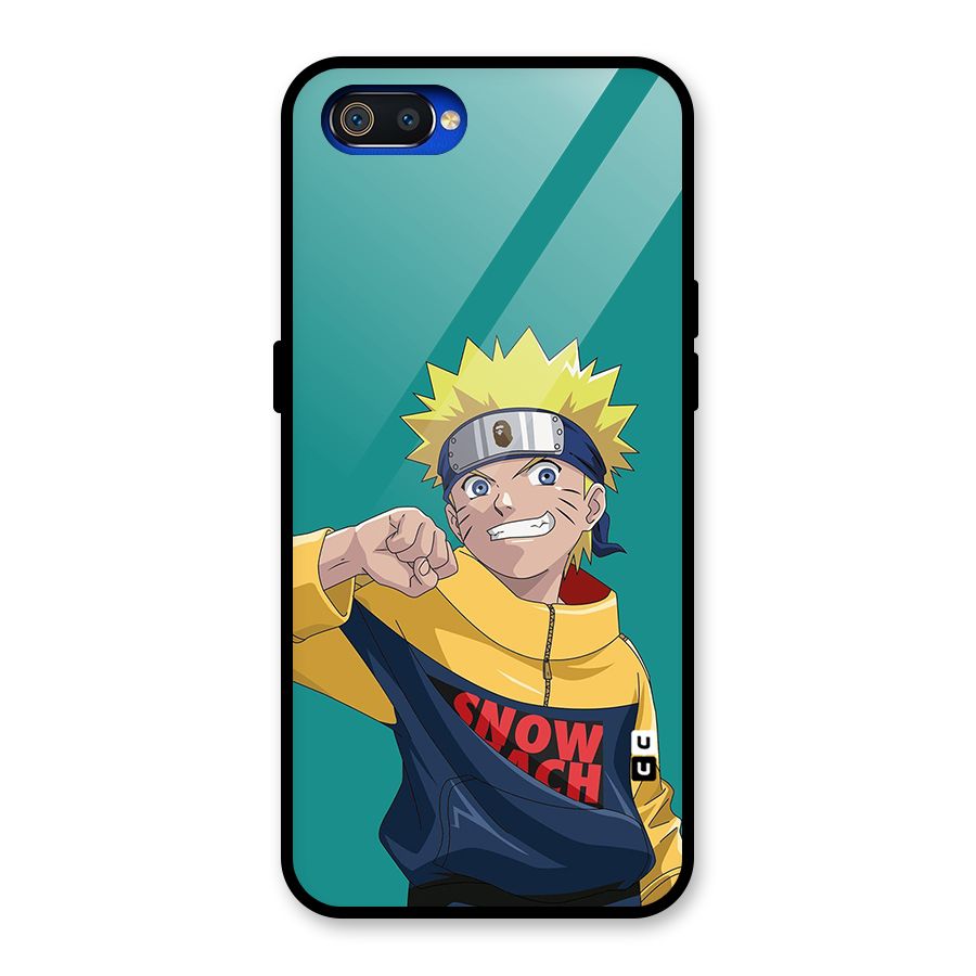 Naruto Snow Beach Art Glass Back Case for Realme C2