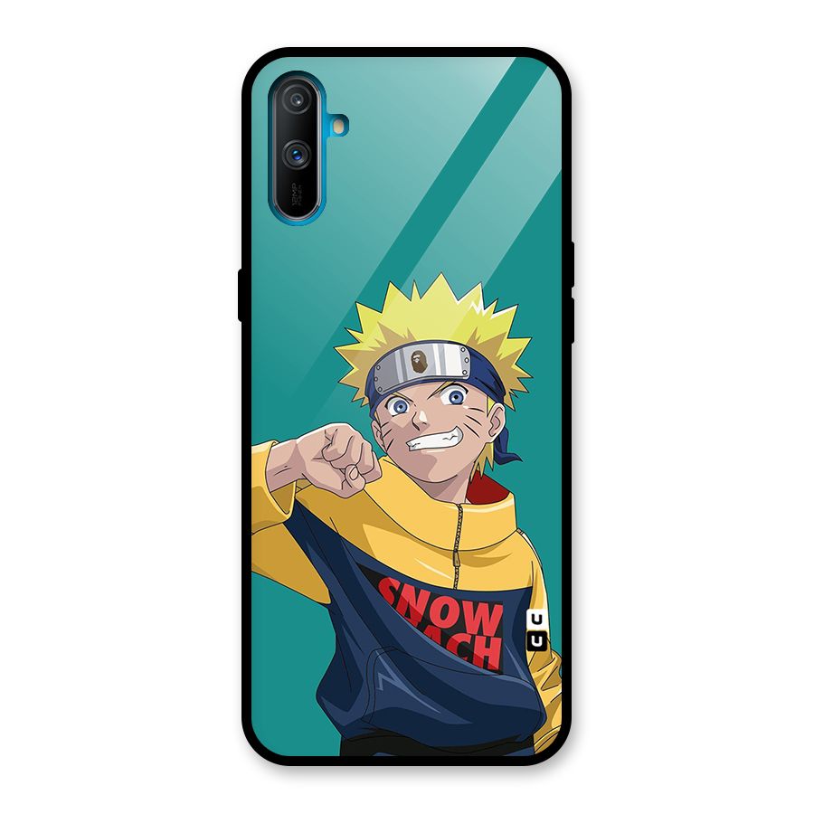 Naruto Snow Beach Art Glass Back Case for Realme C3
