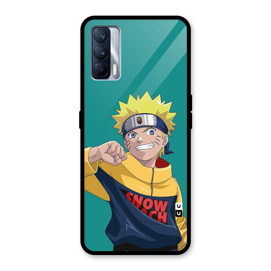 Naruto Snow Beach Art Glass Back Case for Realme X7