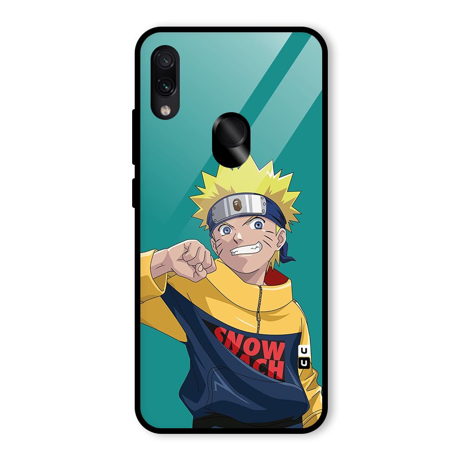 Naruto Snow Beach Art Glass Back Case for Redmi Note 7S