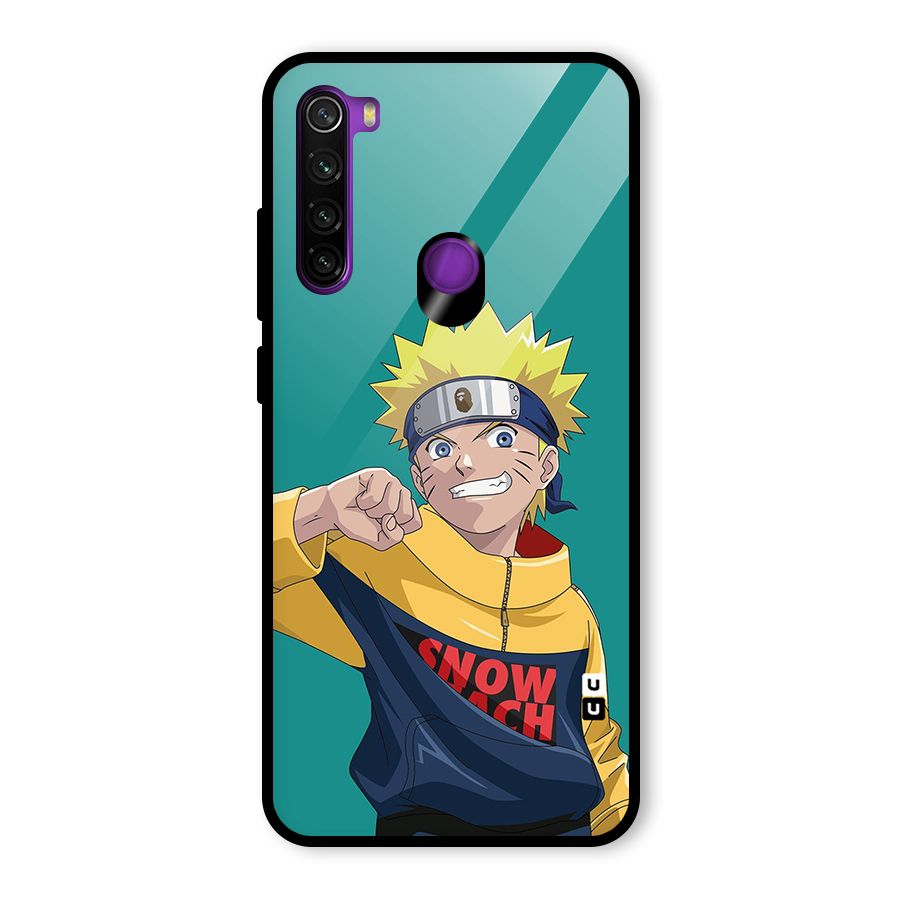 Naruto Snow Beach Art Glass Back Case for Redmi Note 8