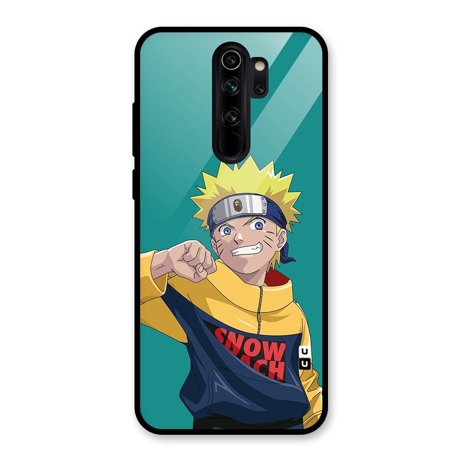 Naruto Snow Beach Art Glass Back Case for Redmi Note 8 Pro
