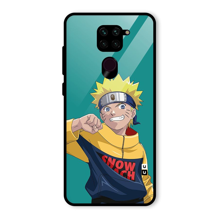 Naruto Snow Beach Art Glass Back Case for Redmi Note 9