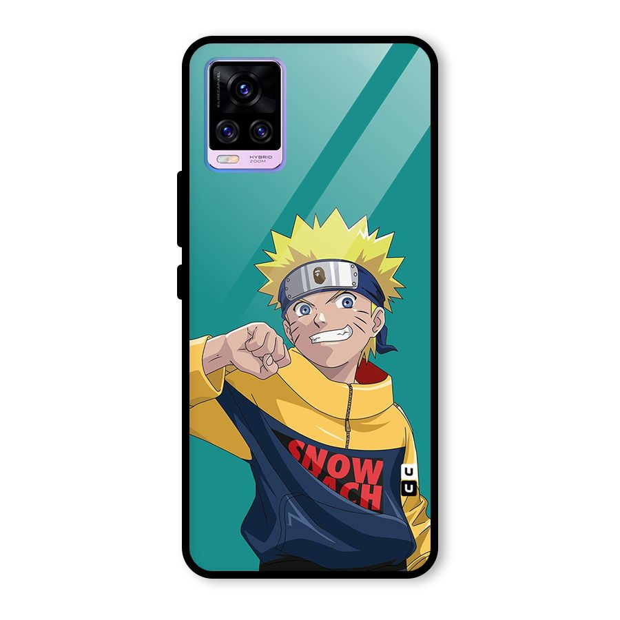 Naruto Snow Beach Art Glass Back Case for Vivo V20 Pro