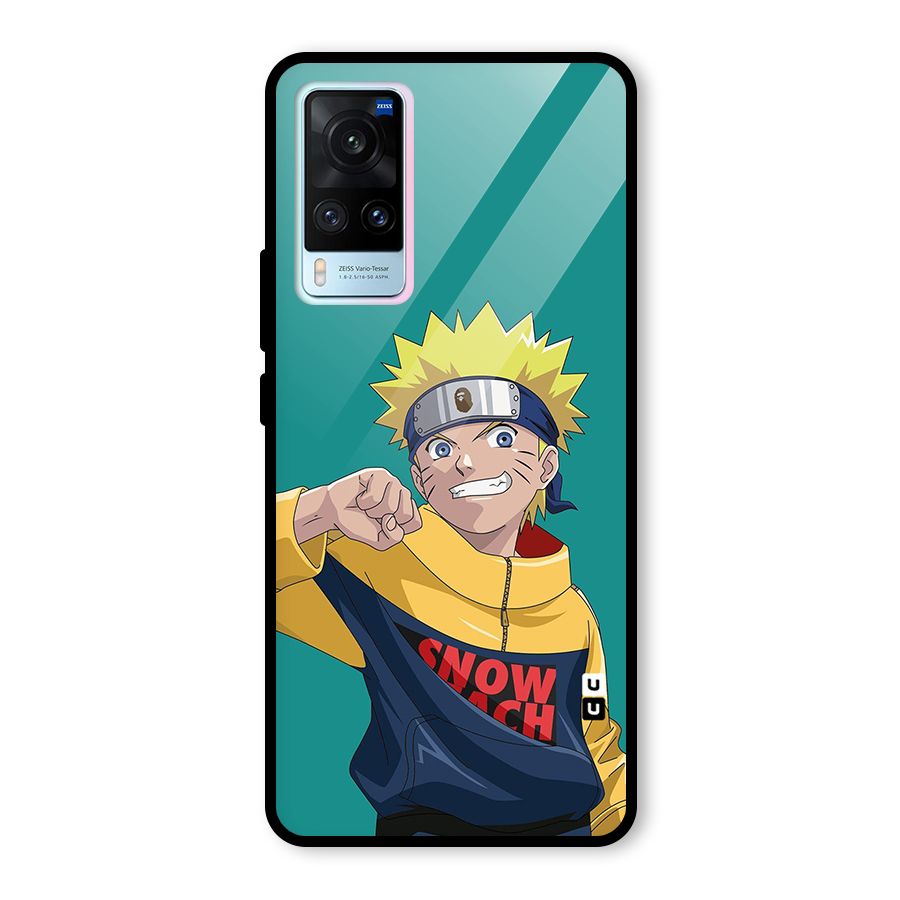 Naruto Snow Beach Art Glass Back Case for Vivo X60