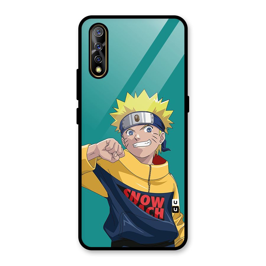 Naruto Snow Beach Art Glass Back Case for Vivo Z1x