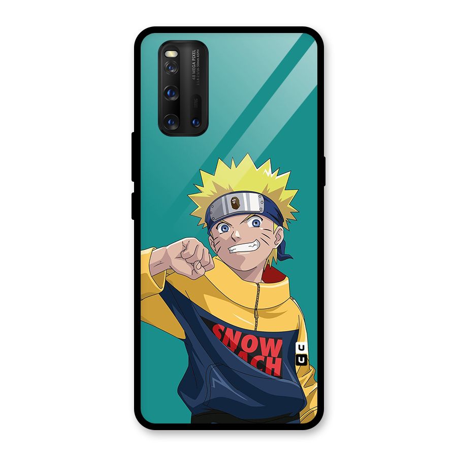 Naruto Snow Beach Art Glass Back Case for Vivo iQOO 3