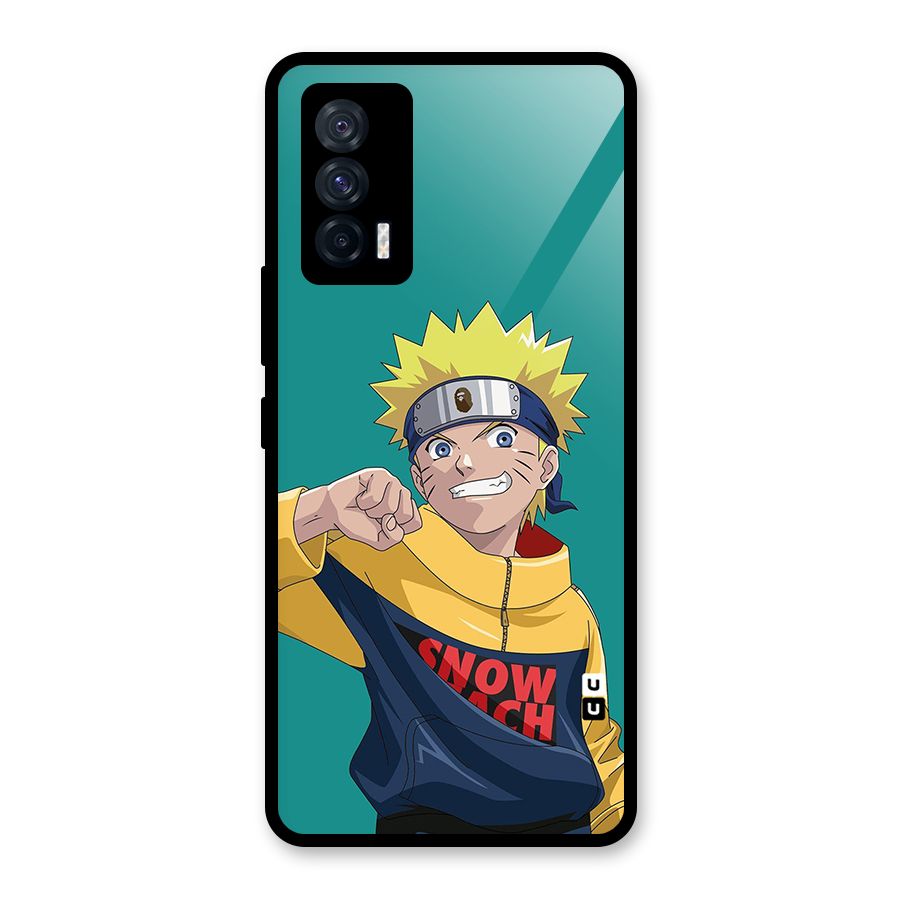 Naruto Snow Beach Art Glass Back Case for Vivo iQOO 7 5G