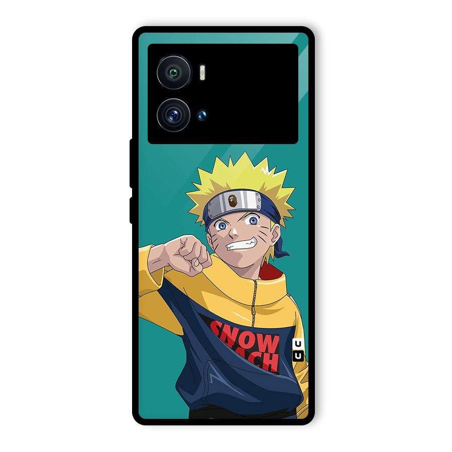 Naruto Snow Beach Art Glass Back Case for Vivo iQOO 9 Pro