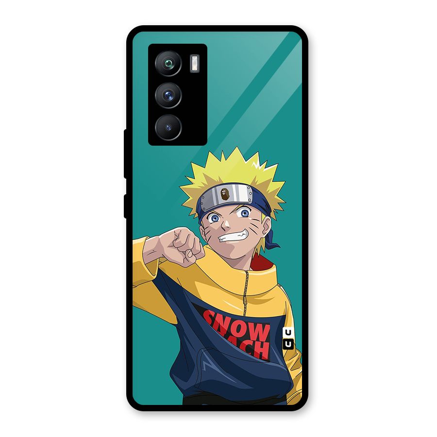 Naruto Snow Beach Art Glass Back Case for Vivo iQOO 9 SE