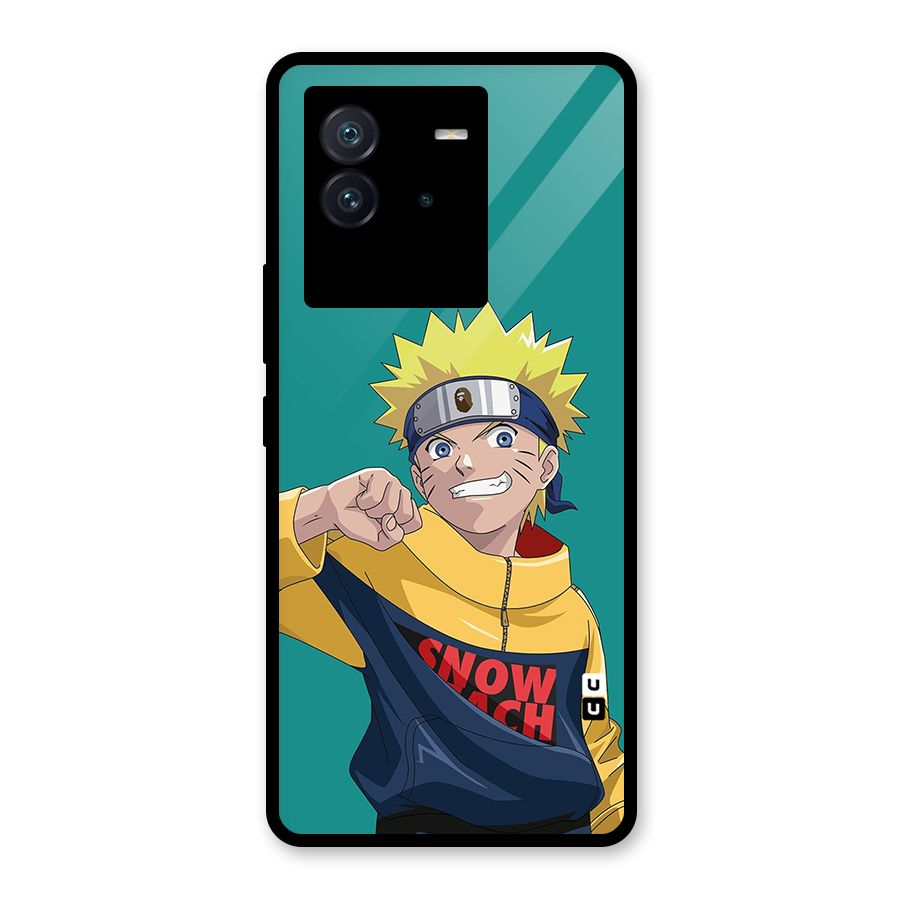 Naruto Snow Beach Art Glass Back Case for Vivo iQOO Neo 6 5G