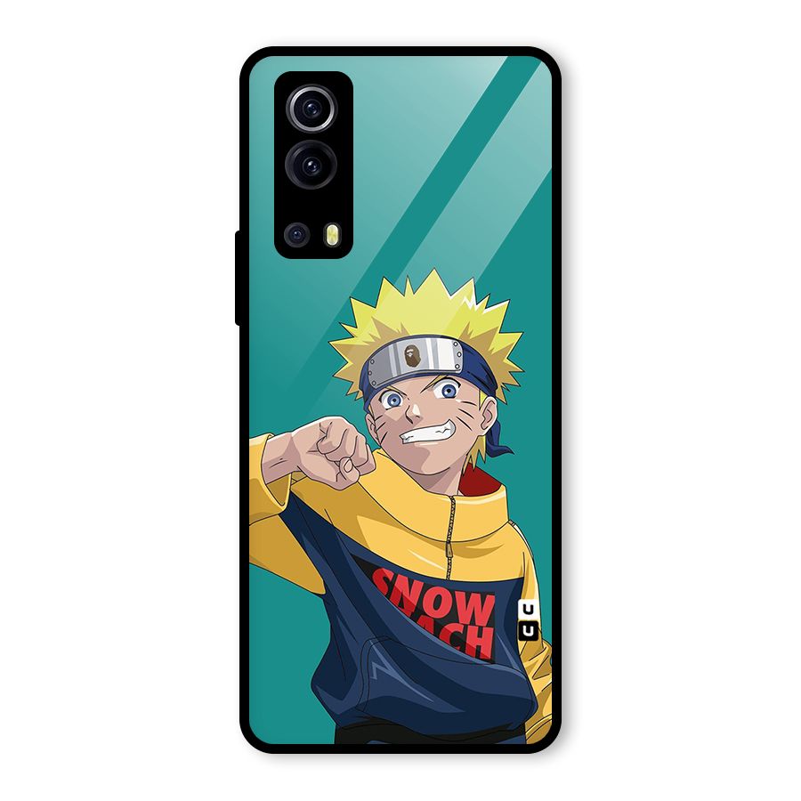 Naruto Snow Beach Art Glass Back Case for Vivo iQOO Z3