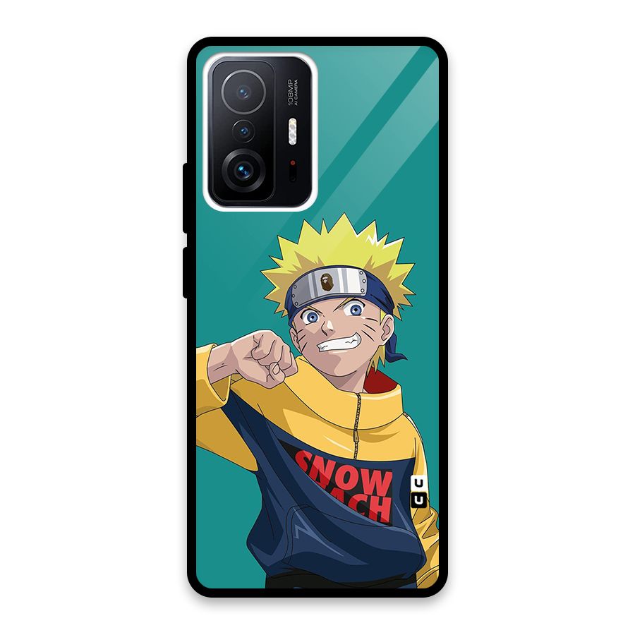 Naruto Snow Beach Art Glass Back Case for Xiaomi 11T Pro