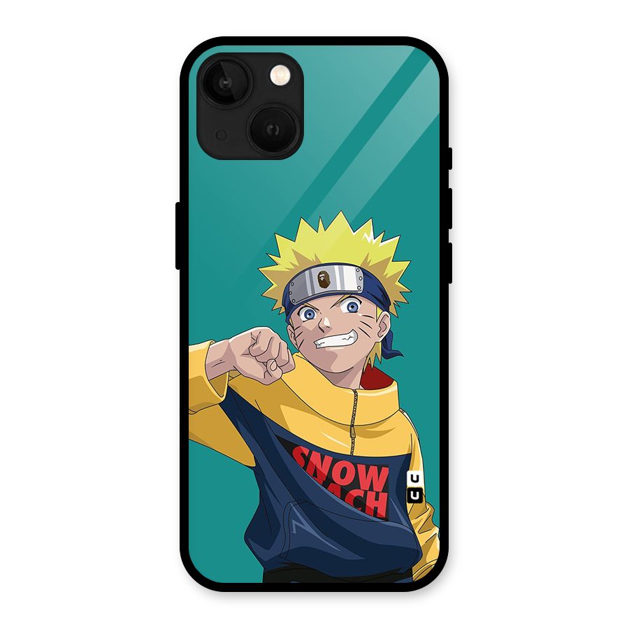 Naruto Snow Beach Art Glass Back Case for iPhone 13
