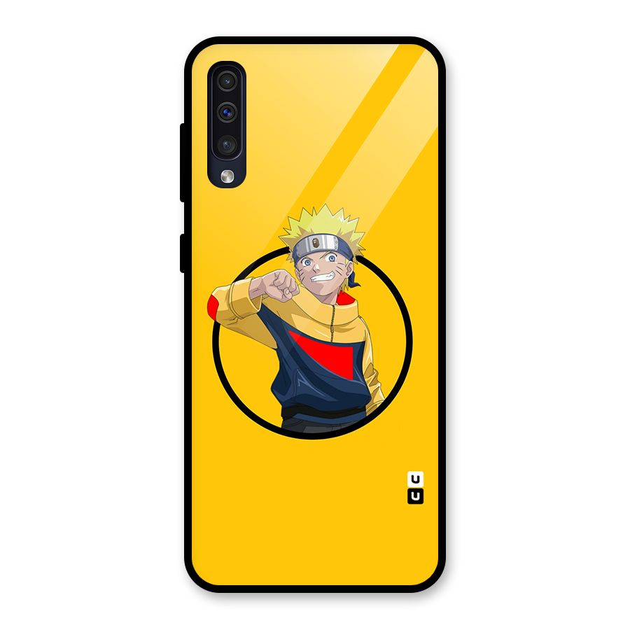 Naruto Sports Art Glass Back Case for Galaxy A30s
