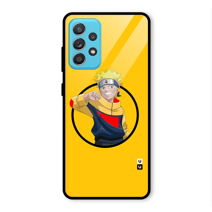 Naruto Sports Art Glass Back Case for Galaxy A52s 5G