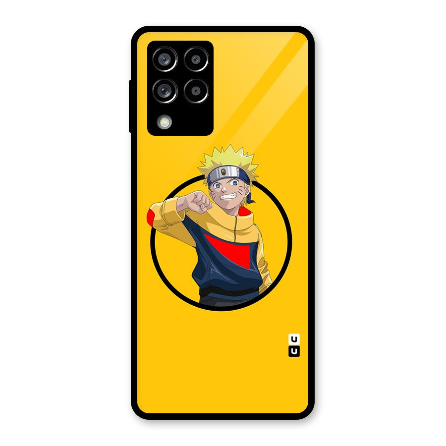 Naruto Sports Art Glass Back Case for Galaxy M53 5G