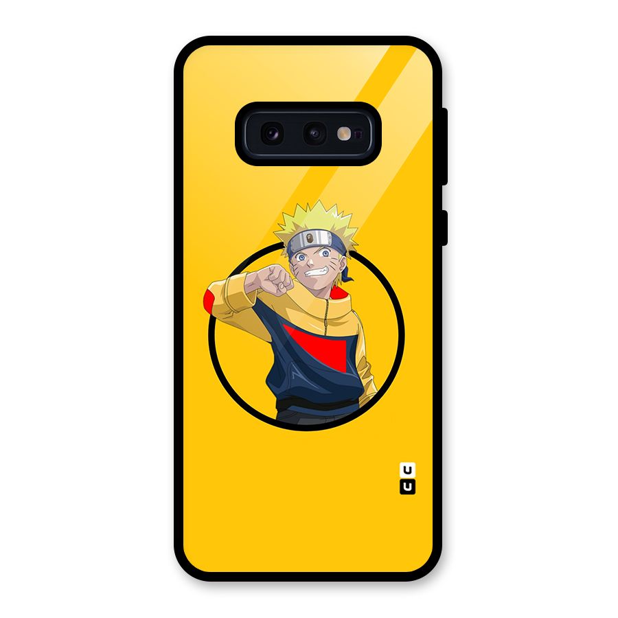 Naruto Sports Art Glass Back Case for Galaxy S10e