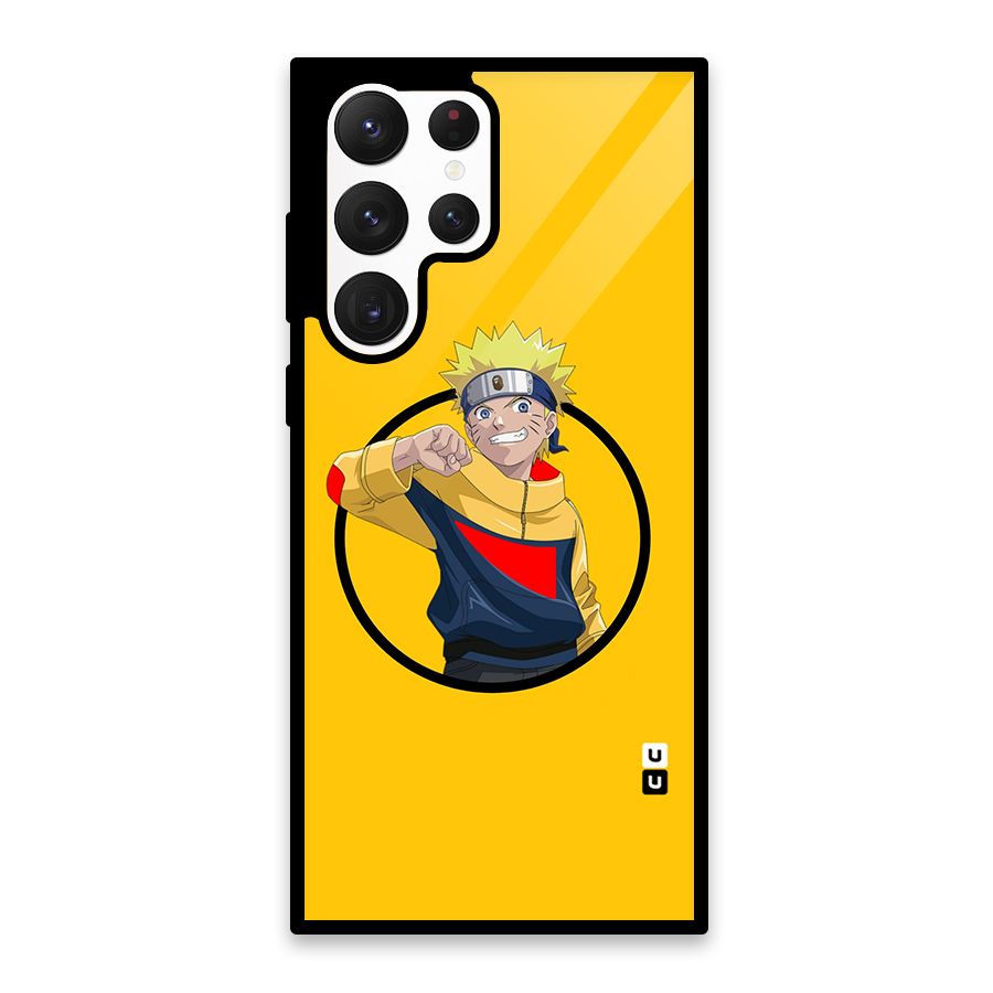 Naruto Sports Art Glass Back Case for Galaxy S22 Ultra 5G
