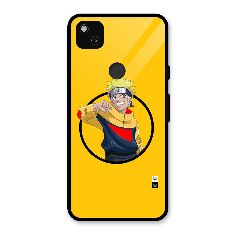 Naruto Sports Art Glass Back Case for Google Pixel 4a
