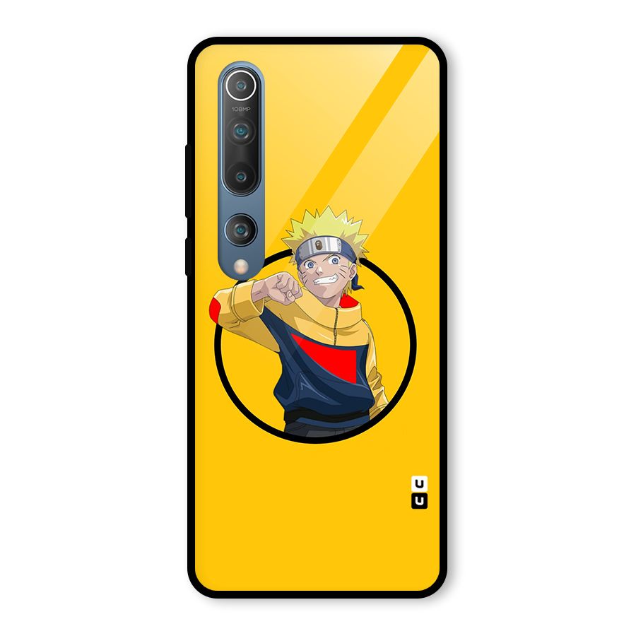 Naruto Sports Art Glass Back Case for Mi 10
