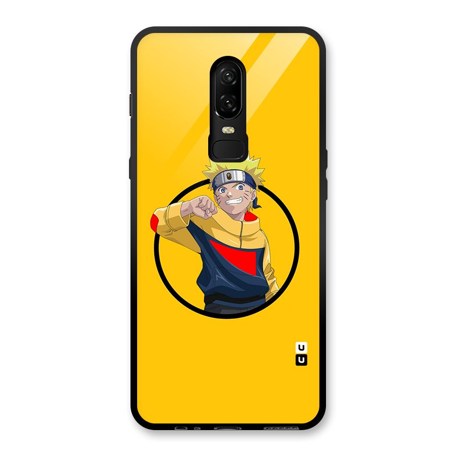 Naruto Sports Art Glass Back Case for OnePlus 6