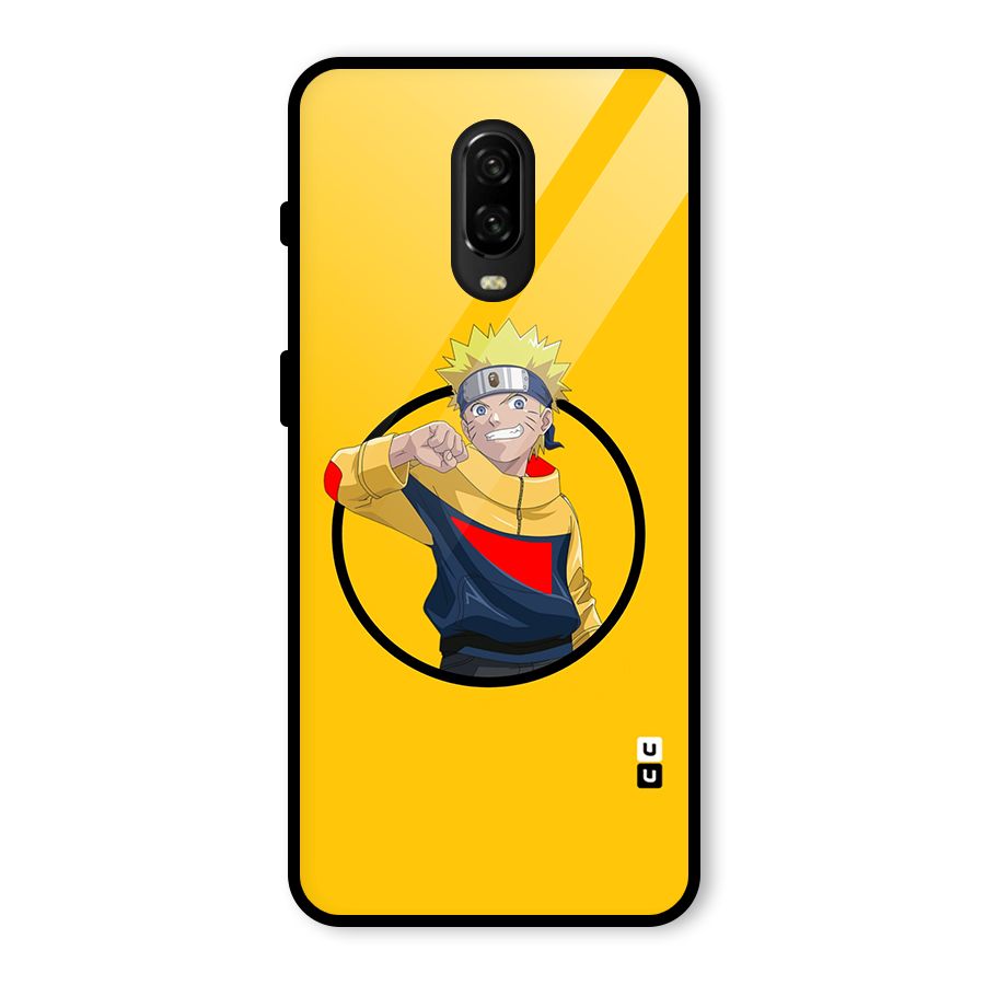 Naruto Sports Art Glass Back Case for OnePlus 6T