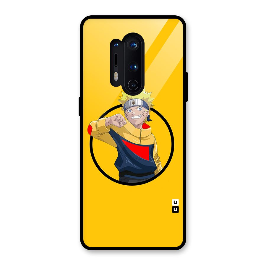 Naruto Sports Art Glass Back Case for OnePlus 8 Pro