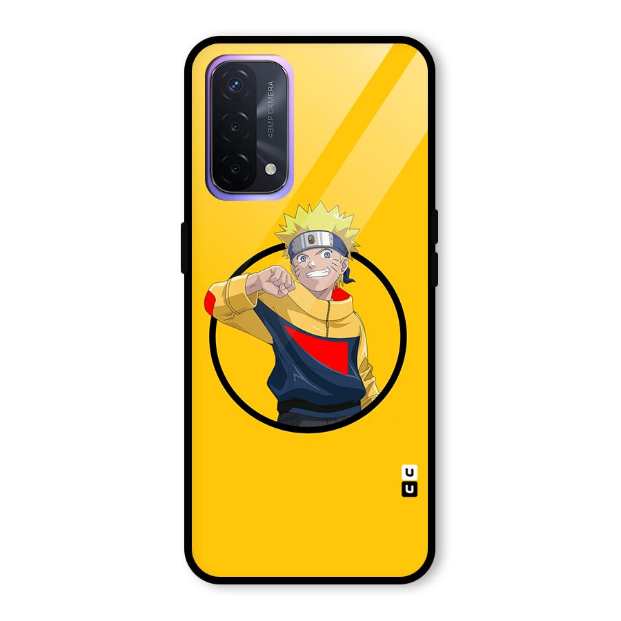 Naruto Sports Art Glass Back Case for Oppo A74 5G