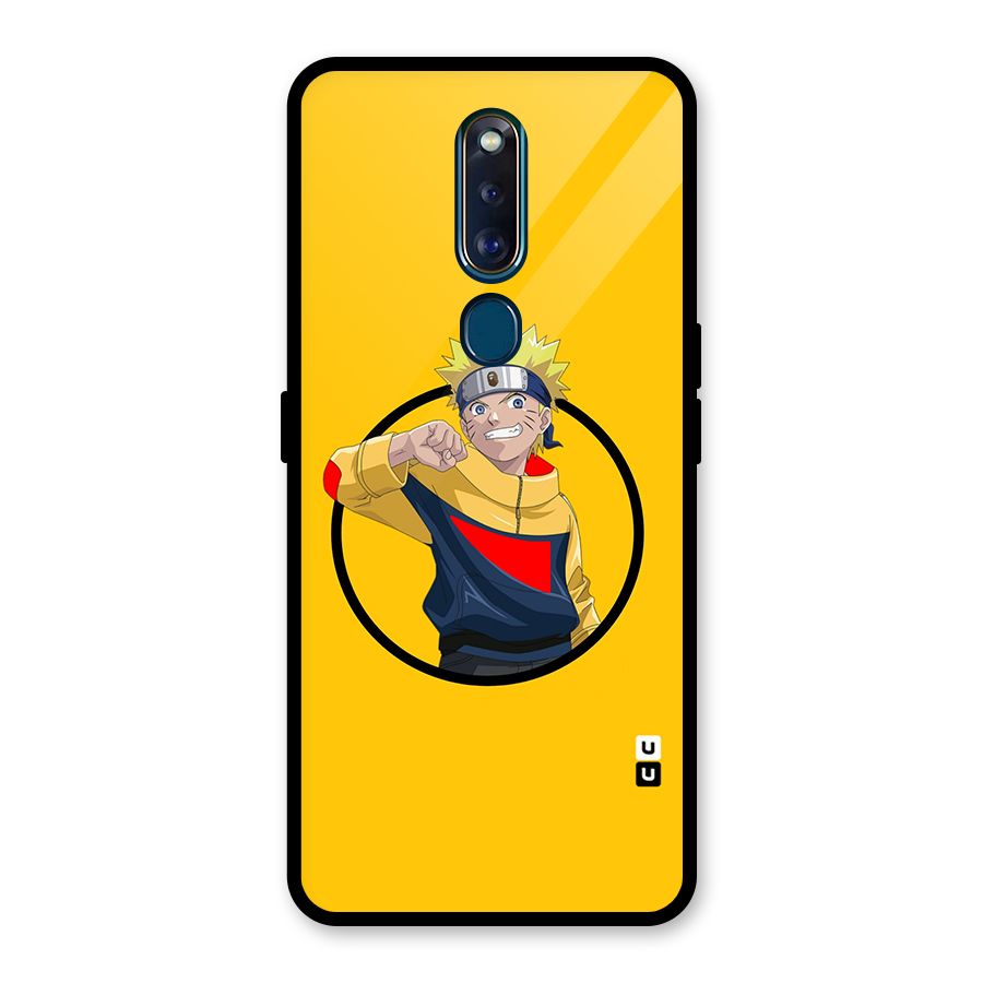 Naruto Sports Art Glass Back Case for Oppo F11 Pro