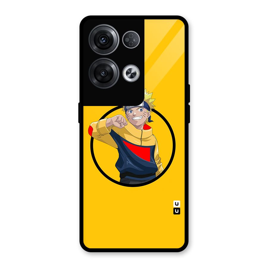 Naruto Sports Art Glass Back Case for Oppo Reno8 Pro 5G