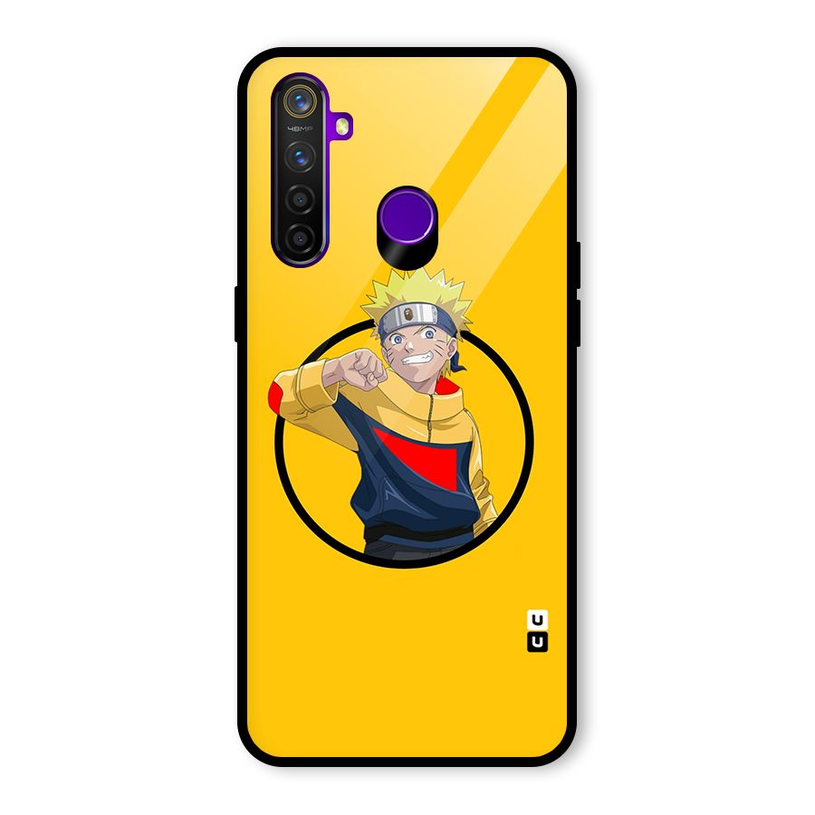 Naruto Sports Art Glass Back Case for Realme 5 Pro